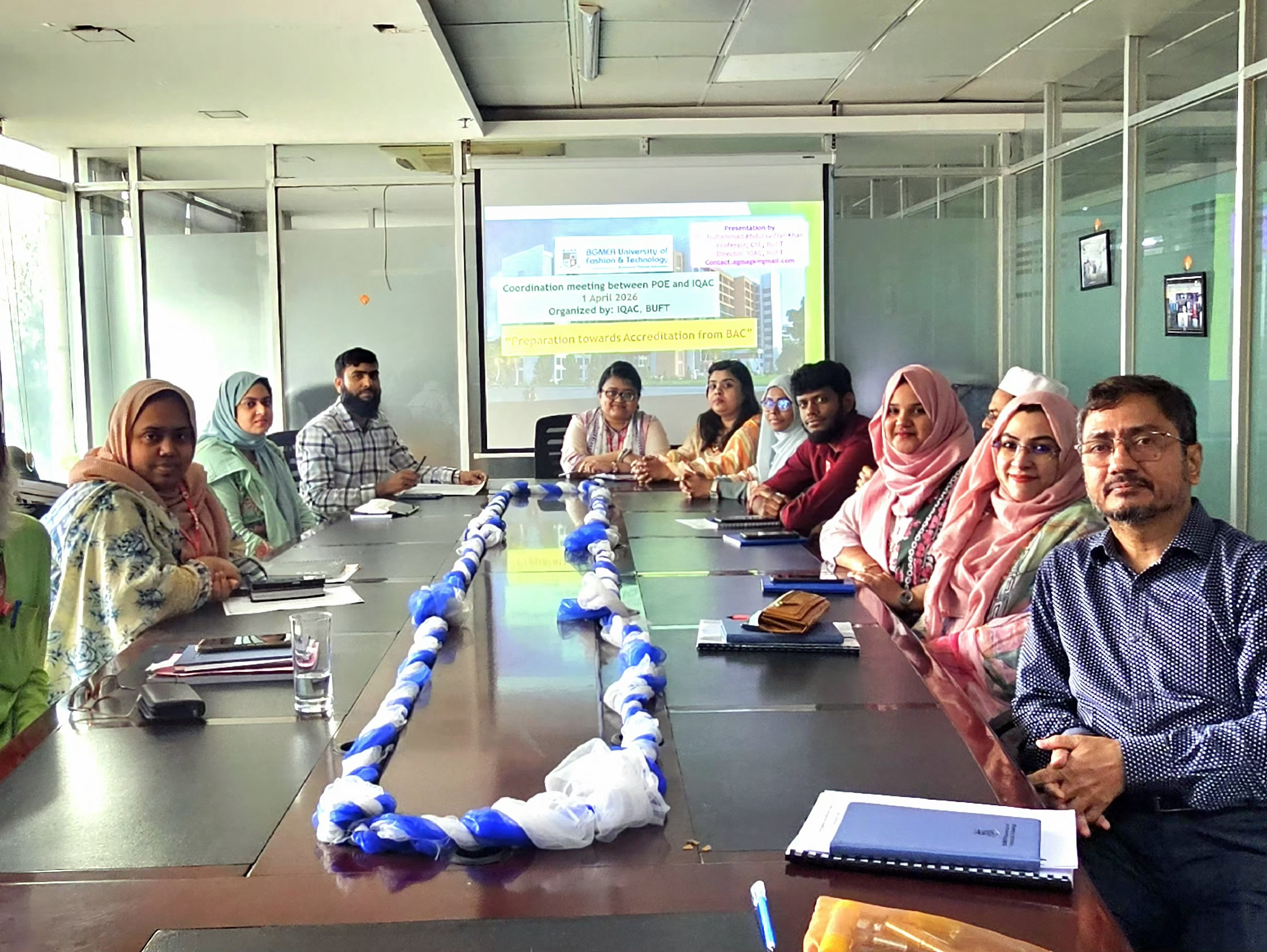 Coordination Meeting with English Department on BAC Accreditation